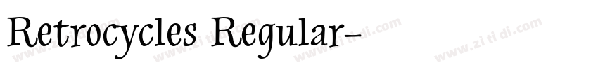 Retrocycles Regular字体转换